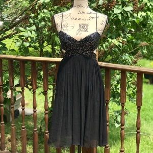 BCBGMaxAzria Sexy Sequin Silk Mini Dress